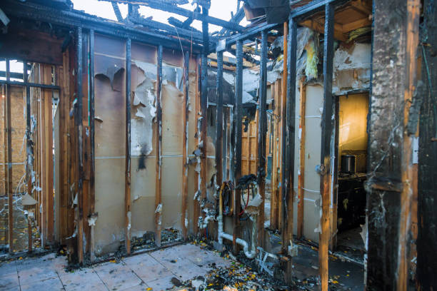Professional Fire Damage Removal technician working in The Village, OK